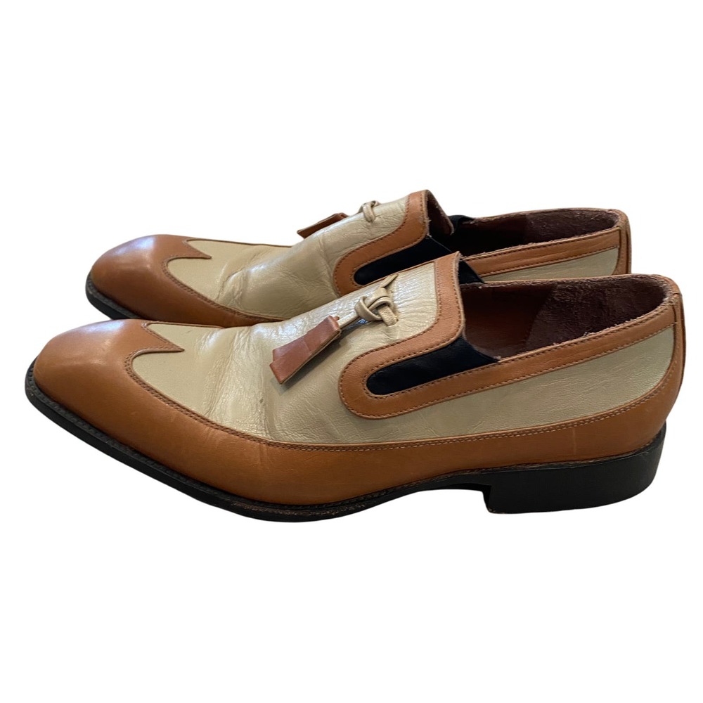 Esquivel Tassled Leather Loafers Dress Shoes Men's 10